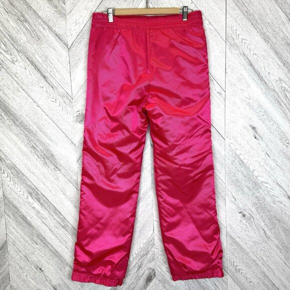 Vintage 90s Neon Fluorescent Pink Ski Jacket Pants Set Women M 10 12 Coltech - Picture 11 of 13